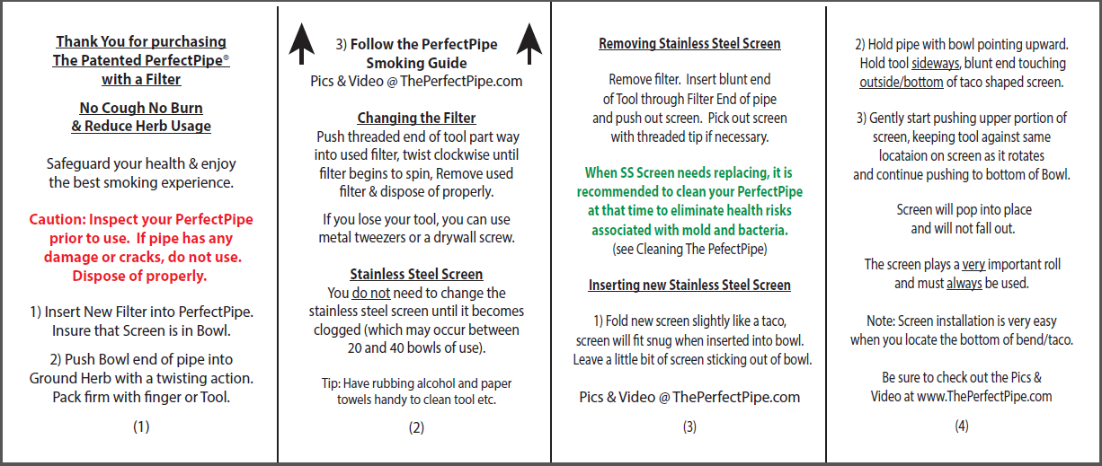 Instructions Page 1